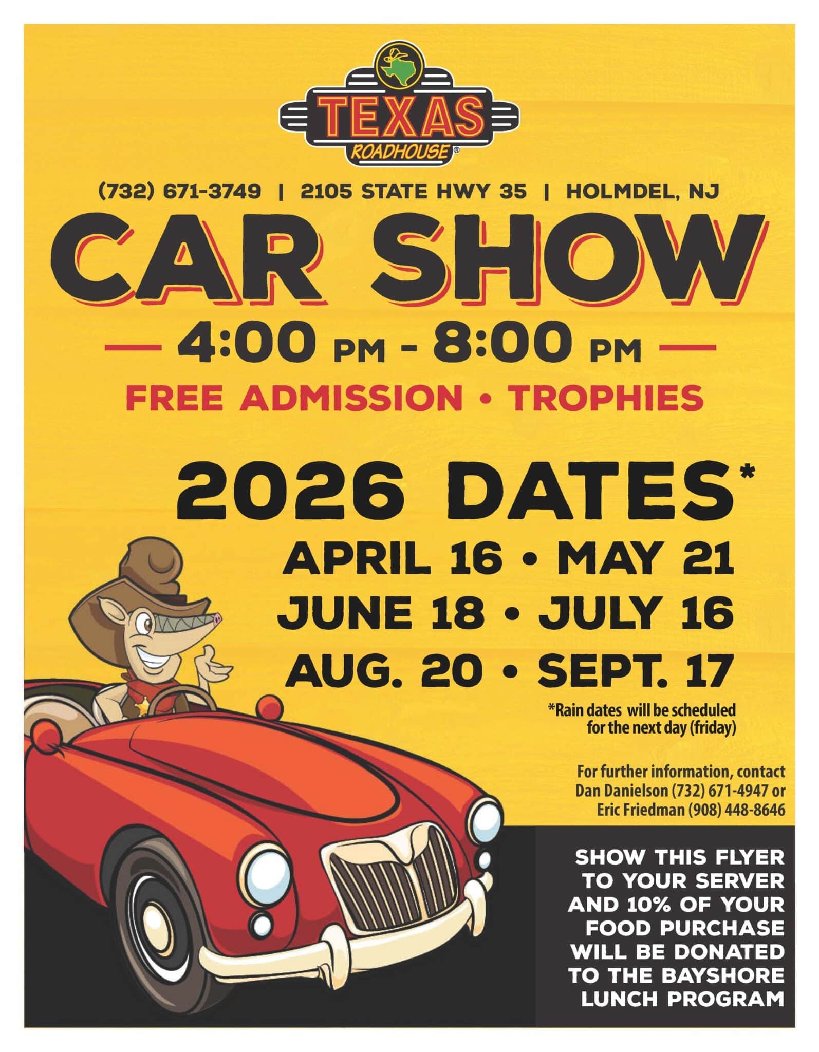 Texas Roadhouse Holmdel NJ Car Show