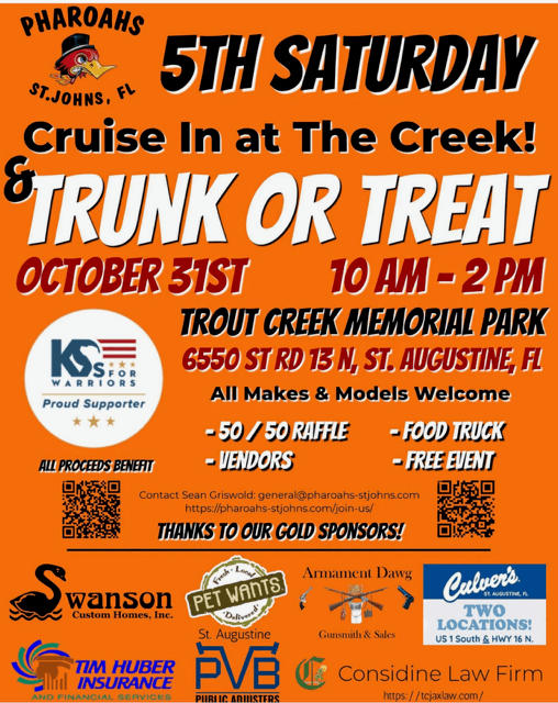 Cruisin at The Creek & Trunk or Treat.