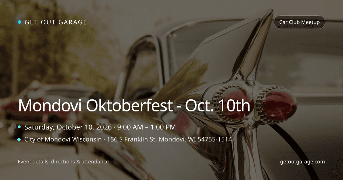 Mondovi Oktoberfest - Oct. 10th