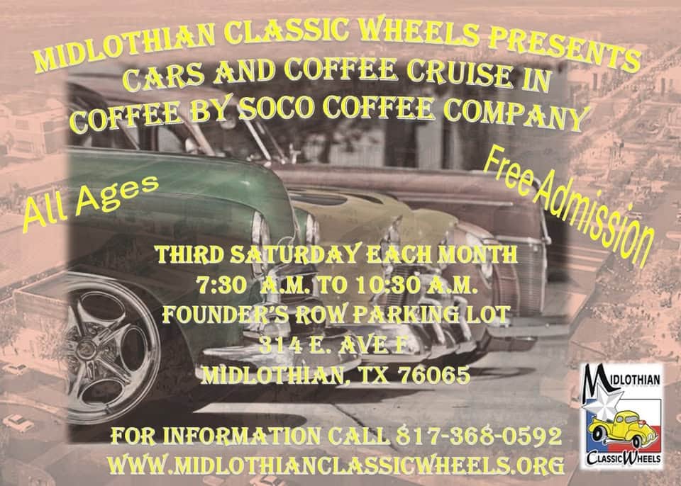 Midlothian Classic Wheels Car Club 3rd Saturday Cruise-In