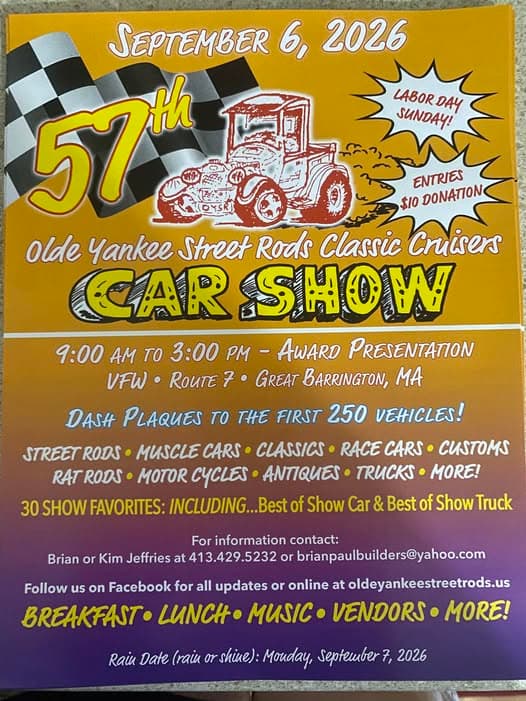 Olde Yankee Street Rods Classic Cruisers Car Show