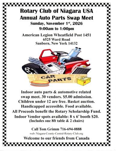 Rotary Club of Niagara County Central/Niagara Falls USA Swap Meet