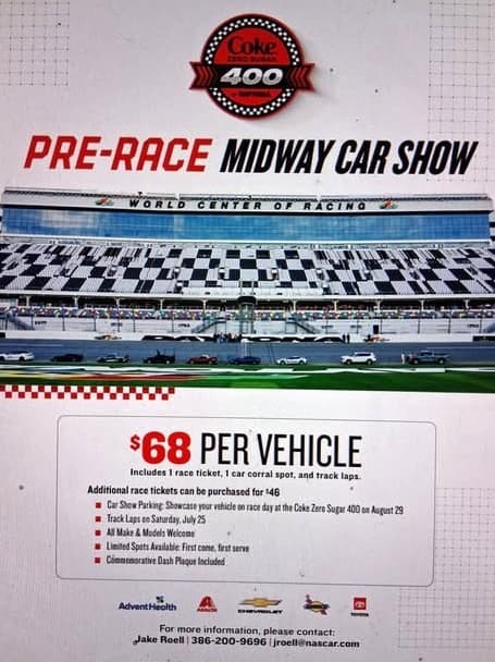 Daytona Pre-Race Midway Car Show
