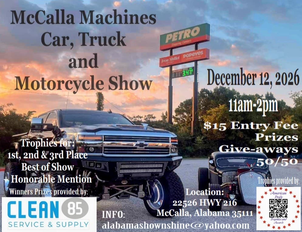 McCalla Machines Car, Truck and Motorcycle Show
