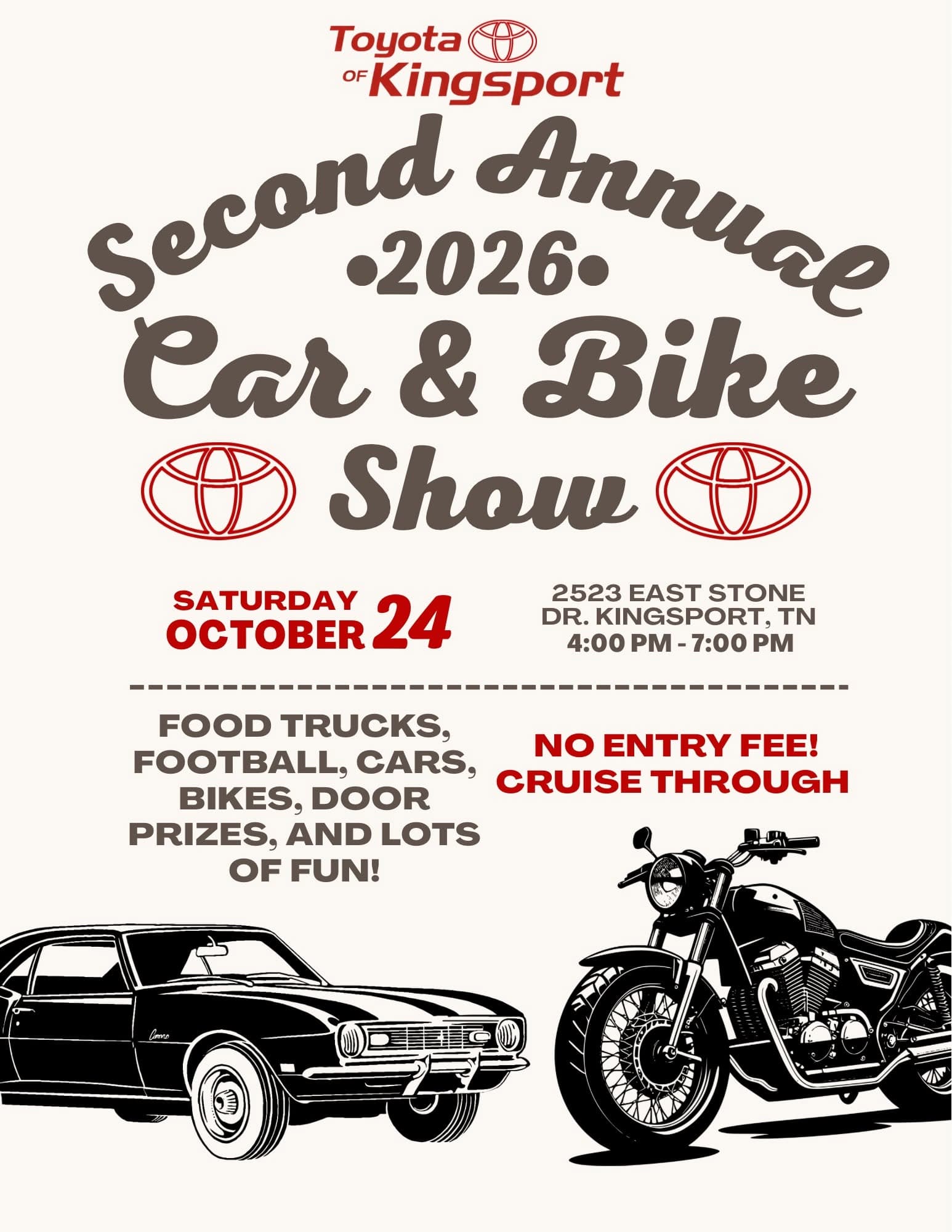 Second Annual 2026 Car & Bike Show