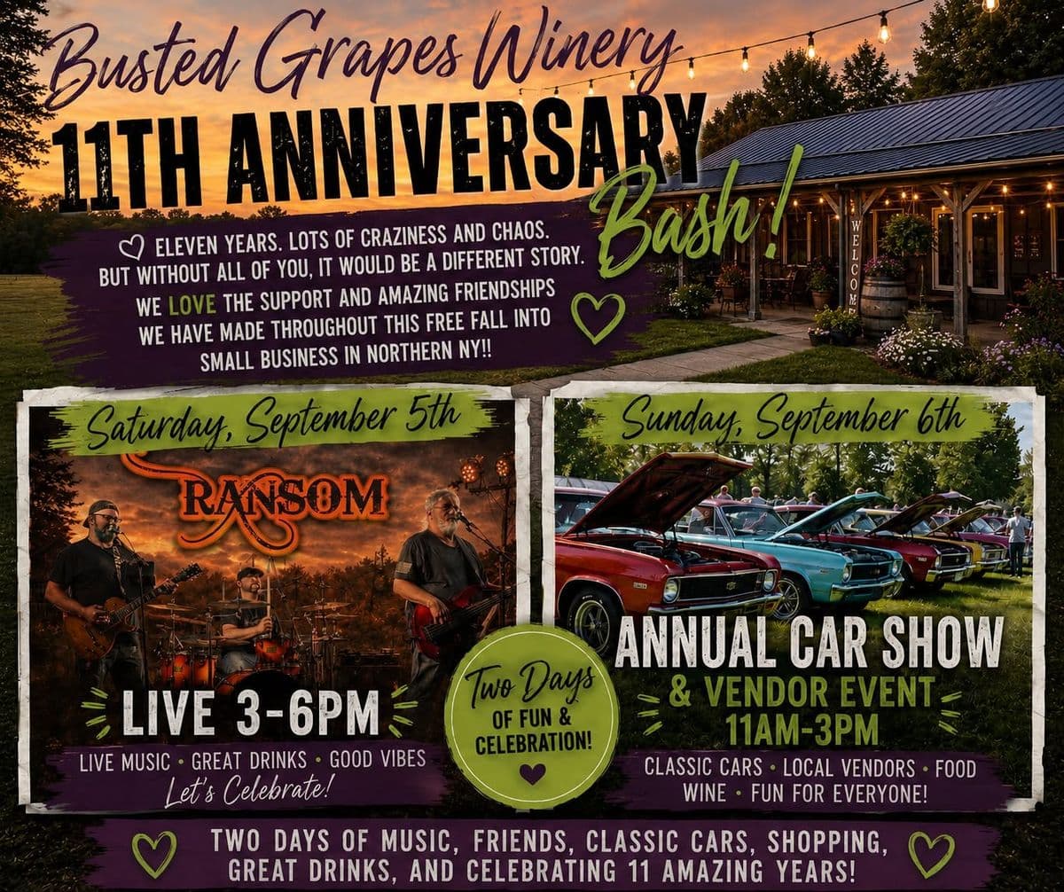 Busted Grapes Winery 11th Anniversary Bash