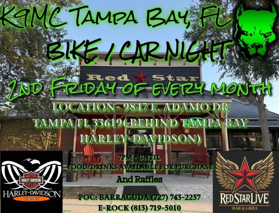 K9MC TBFL Bike/Car Night (Every 2nd Friday)