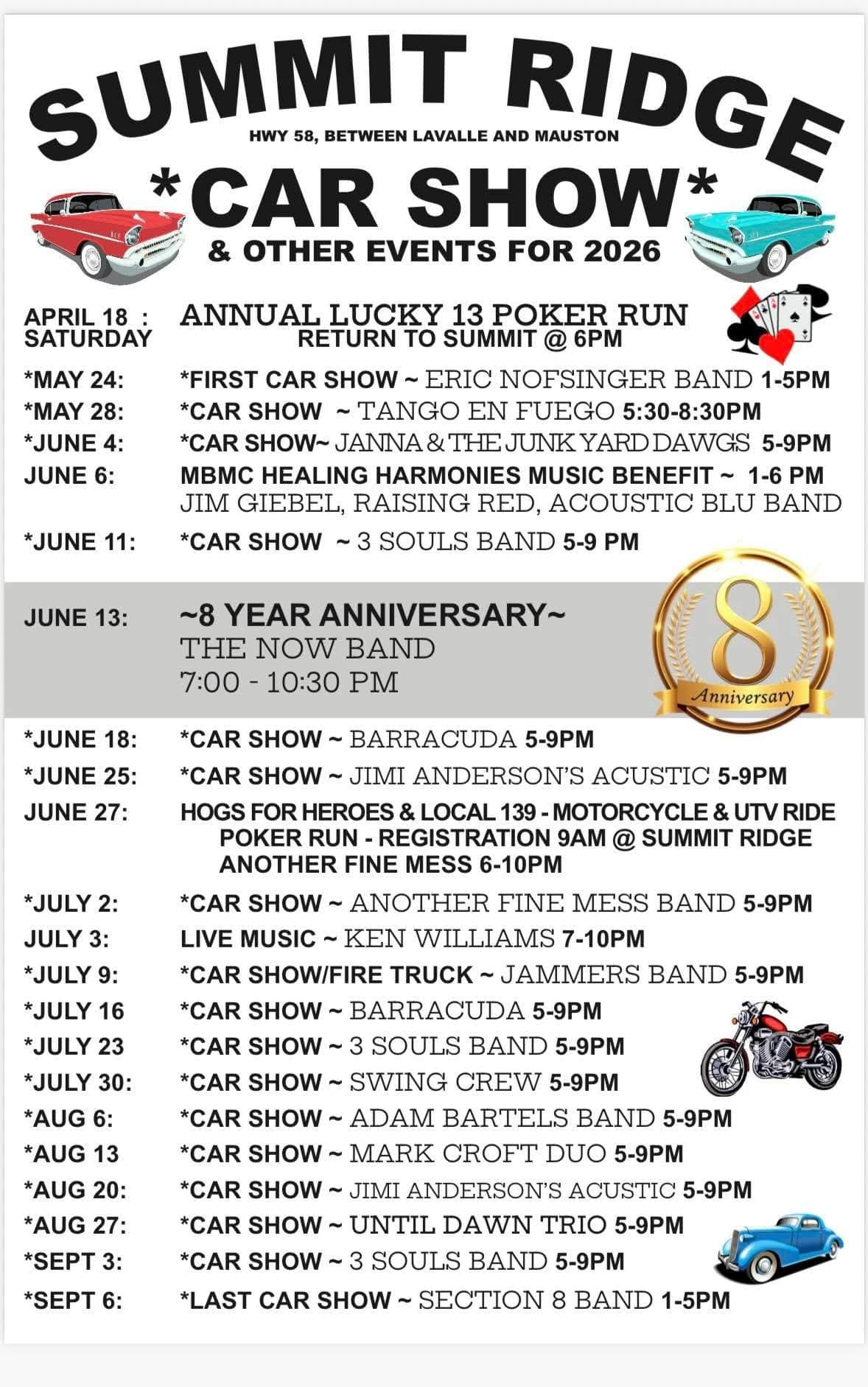 Summit Ridge Car Shows