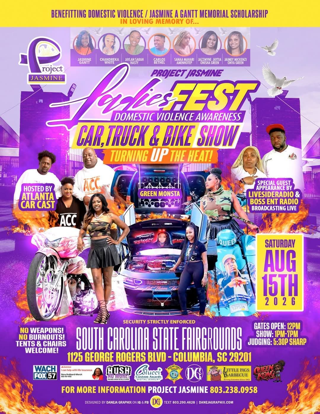 Project Jasmine Ladies Fest Domestic Violence Awareness Car, Truck & Bike Show