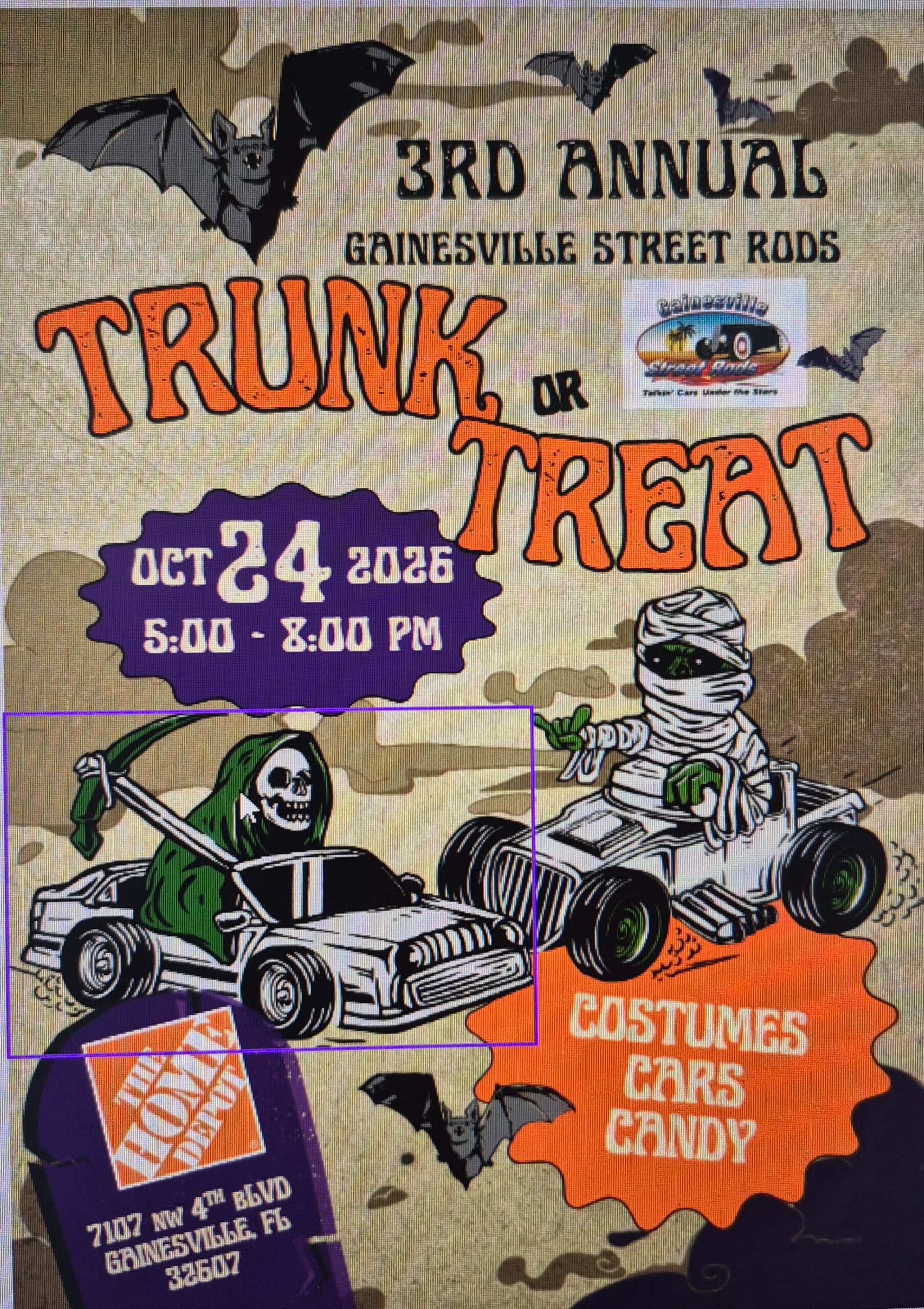 Gainesville Street Rods Trunk or Treat