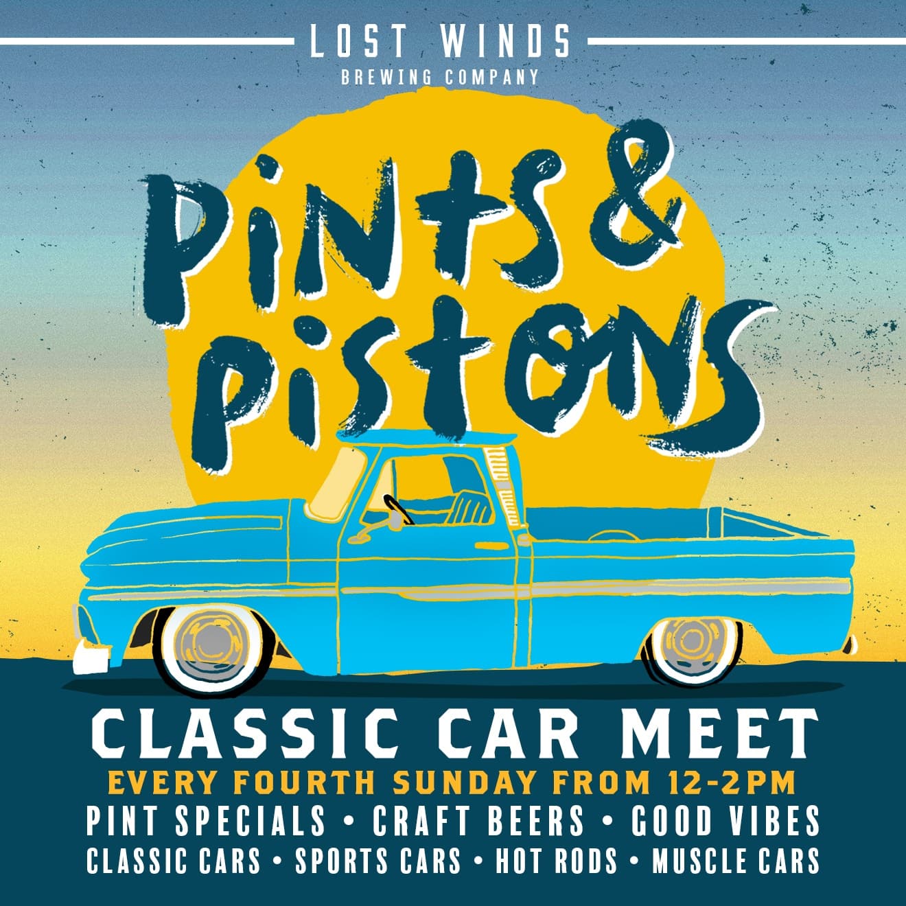 Pints & Pistons @ Lost Winds Brewing Company