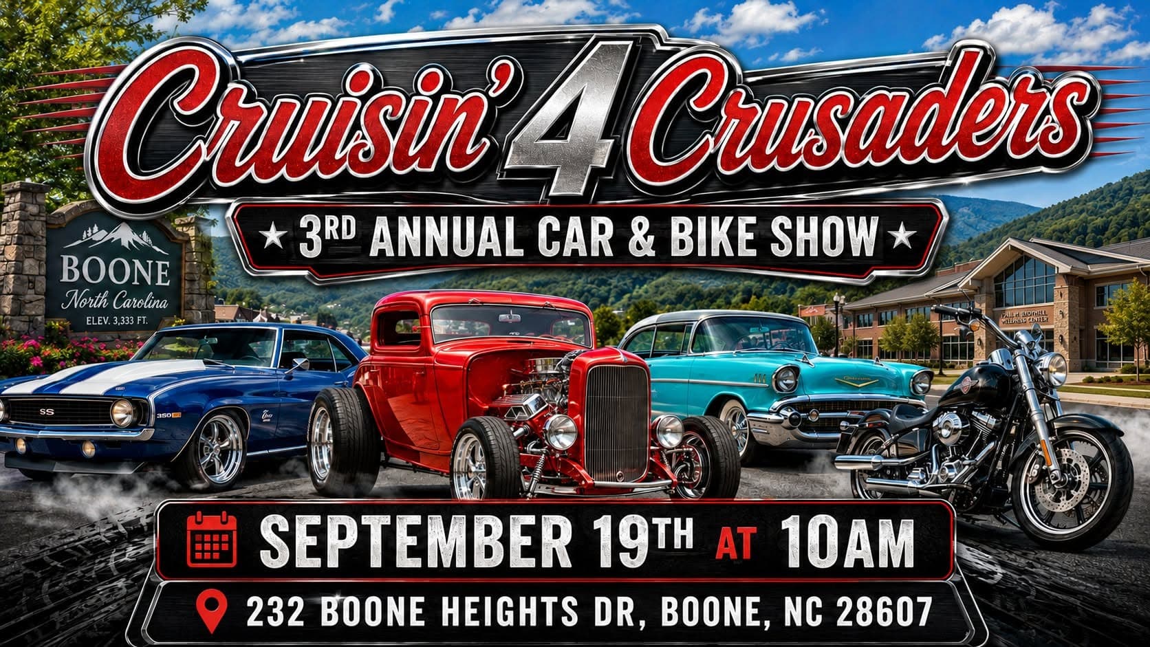 Cruisin' 4 Crusaders 3rd Annual Car & Bike Show