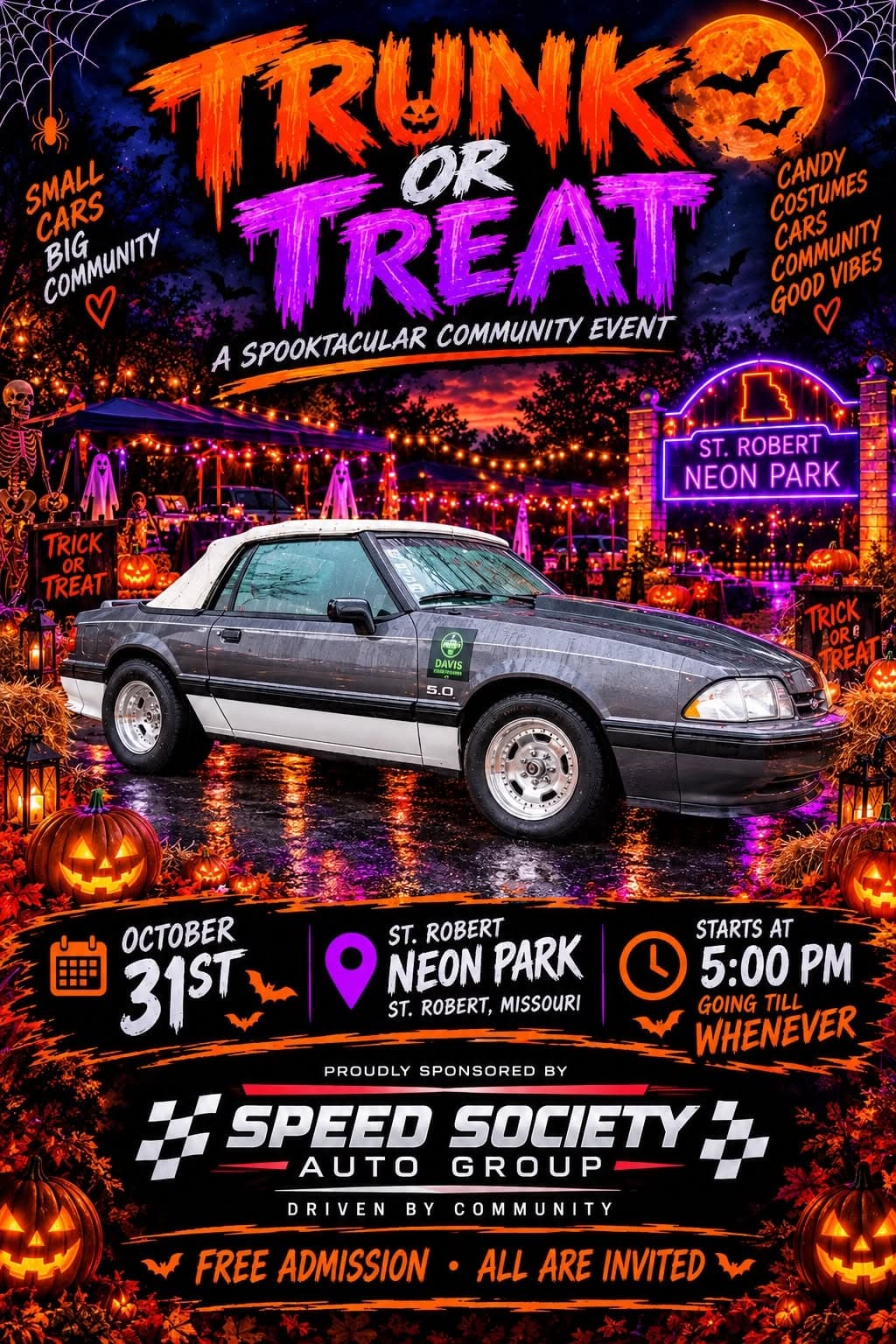 Trunk or Treat at St. Robert Neon Park