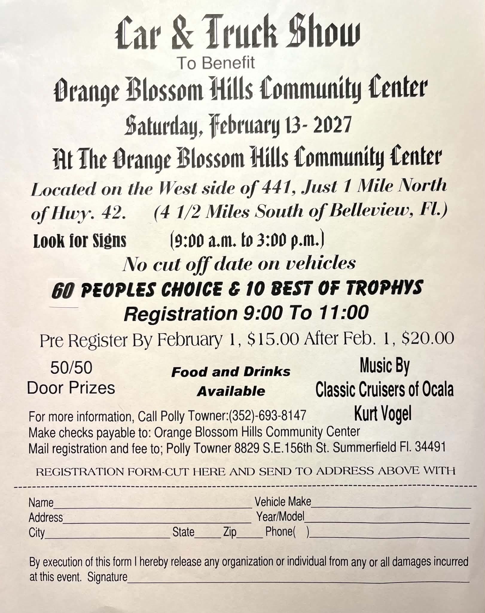 30th Annual Orange Blossom Hills Car & Truck Show