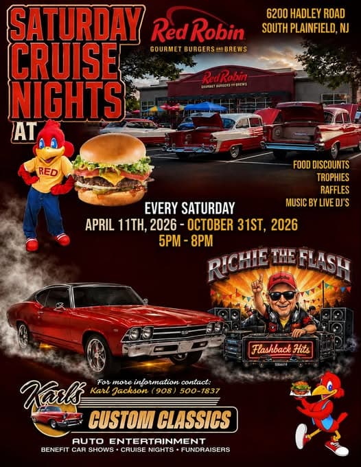 Saturday Cruise Nights at Red Robin