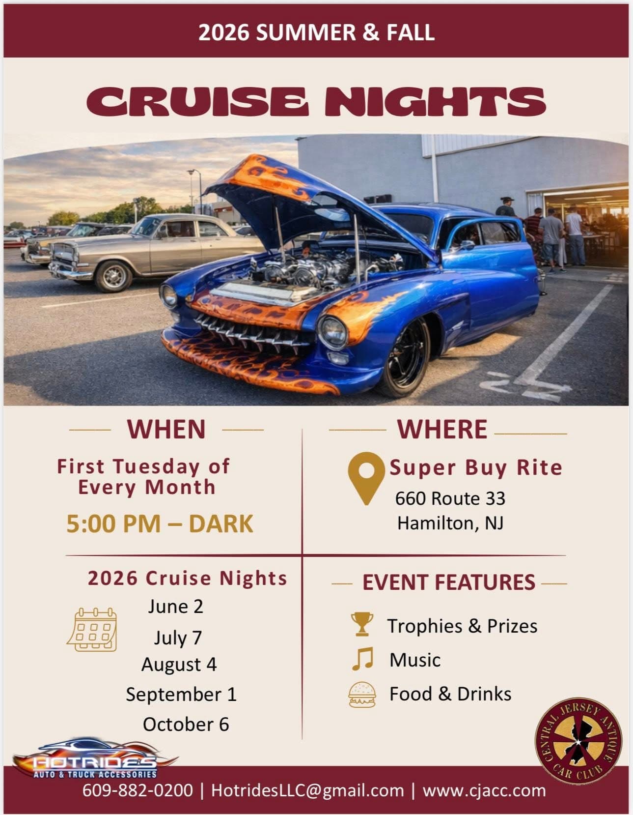 2026 Summer & Fall Cruise Nights