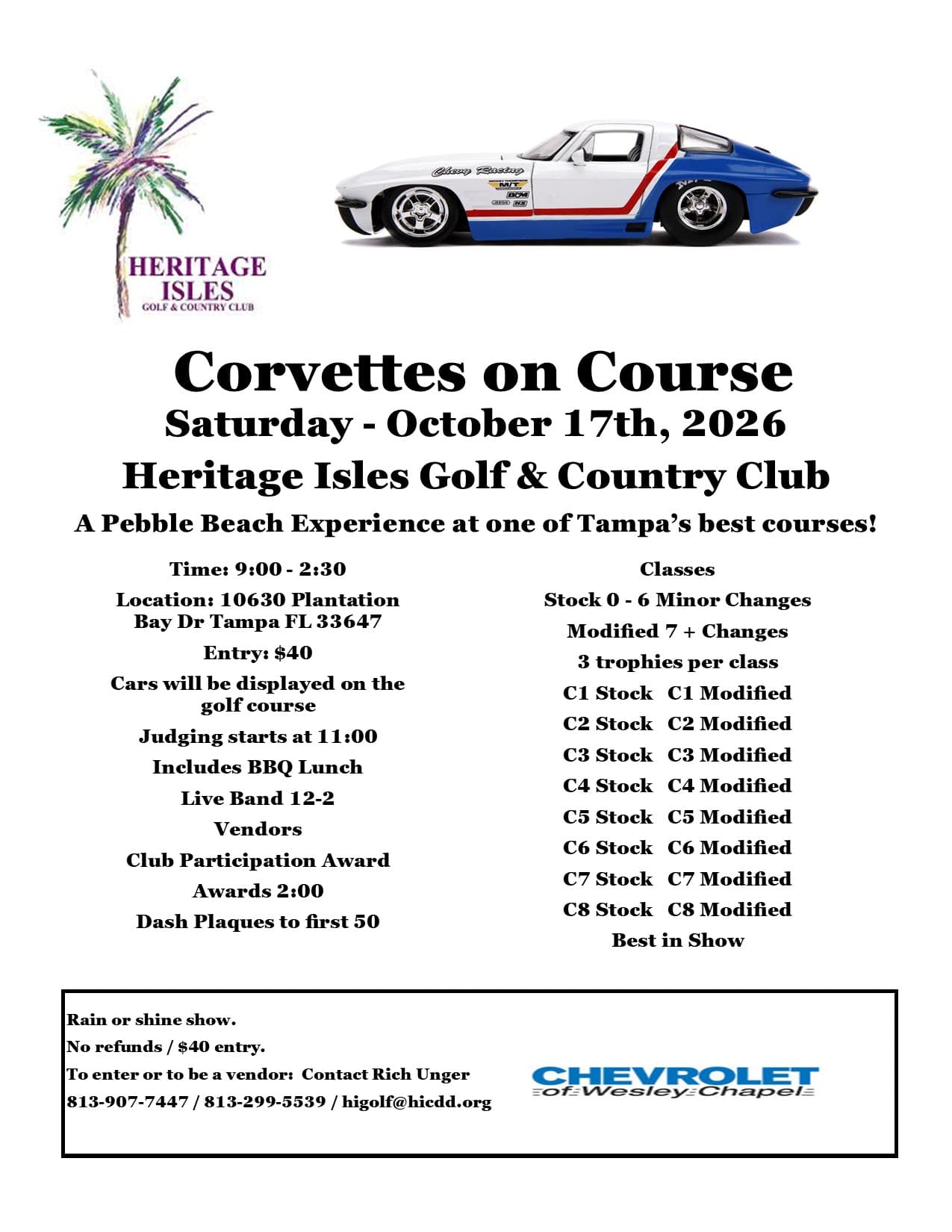 Corvettes on Course