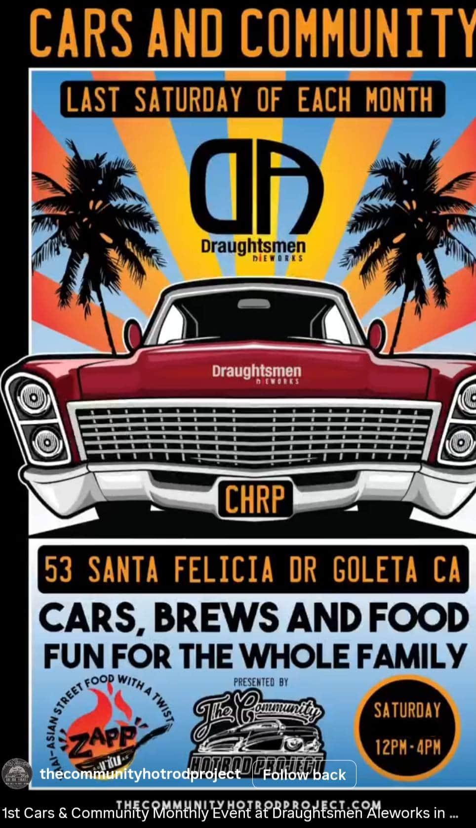 1st Cars & Community Monthly Event