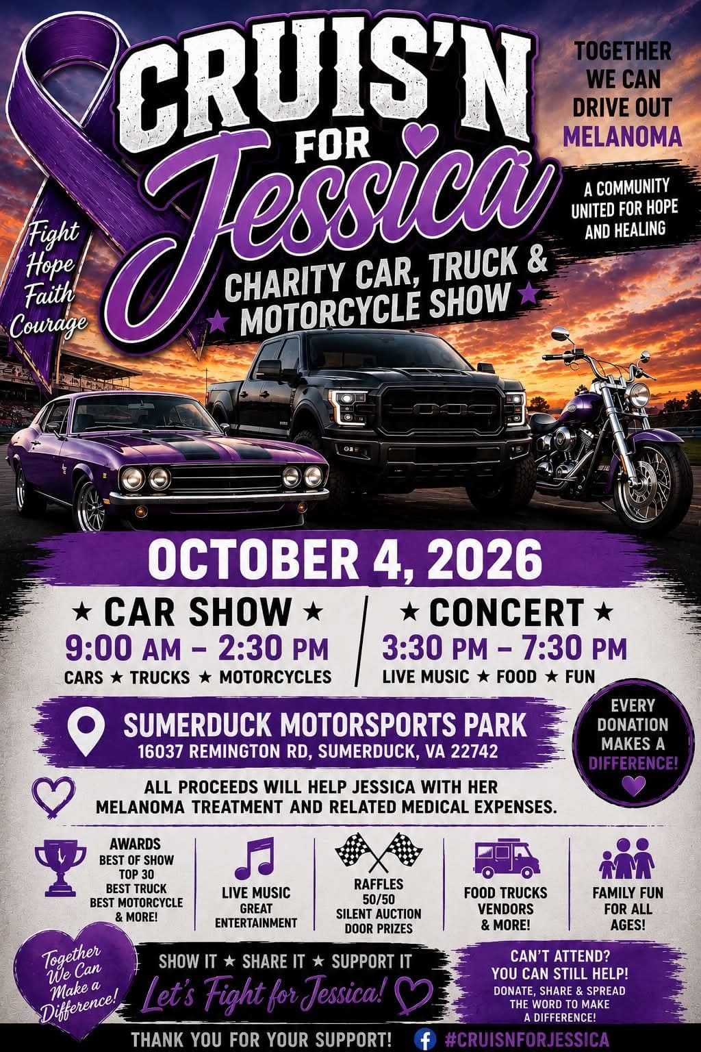 Cruis'n for Jessica Charity Car, Truck & Motorcycle Show