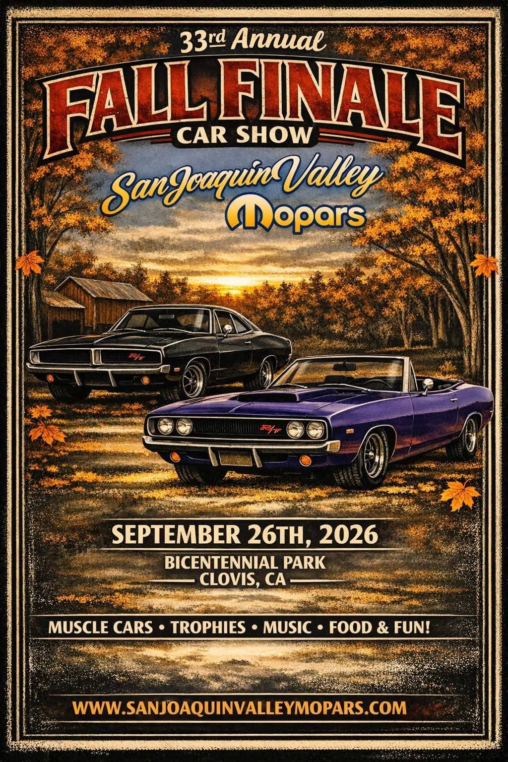 33rd Annual Fall Finale Car Show