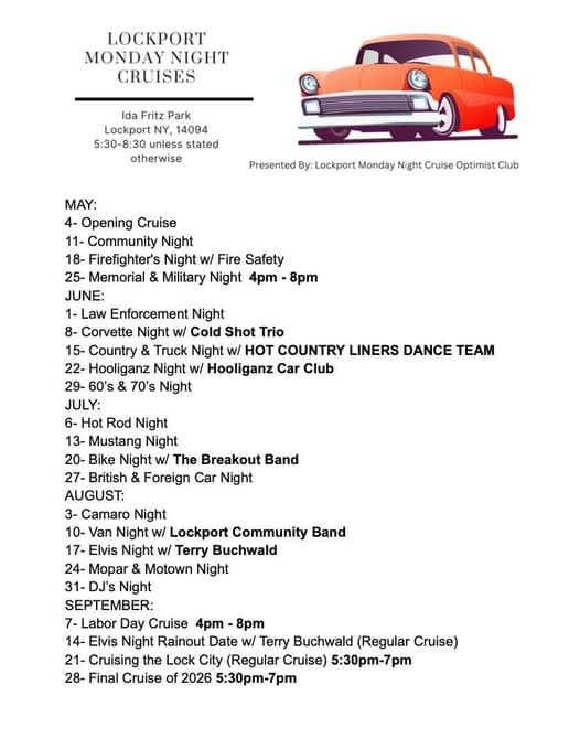 Lockport Monday Night Cruises