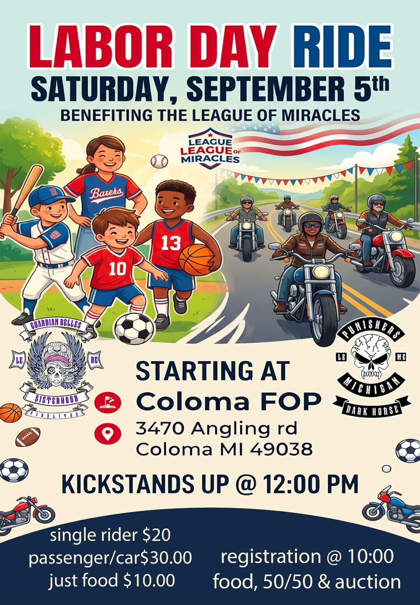 Labor Day Ride at Coloma FOP