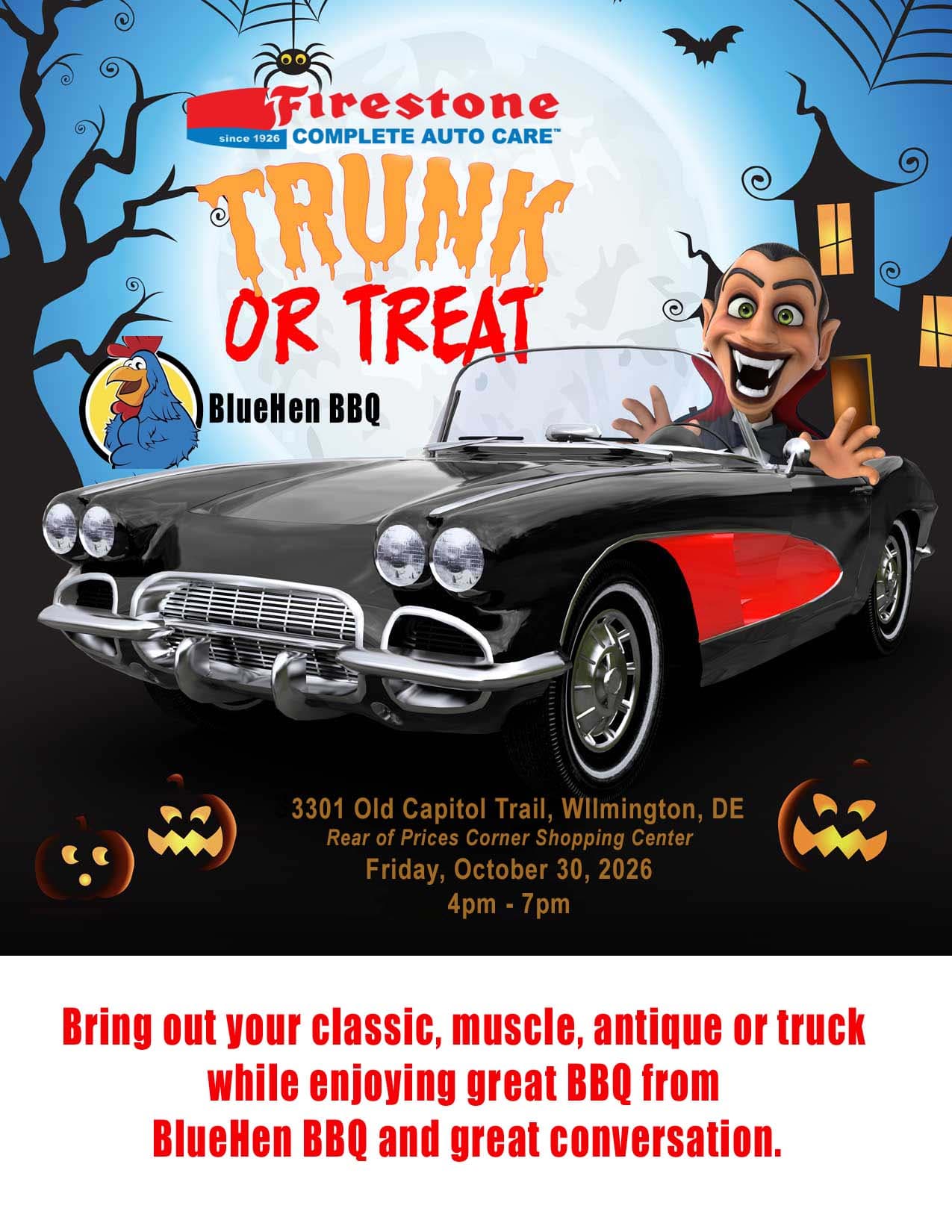 4th Annual Firestone Trunk or Treat Cruise