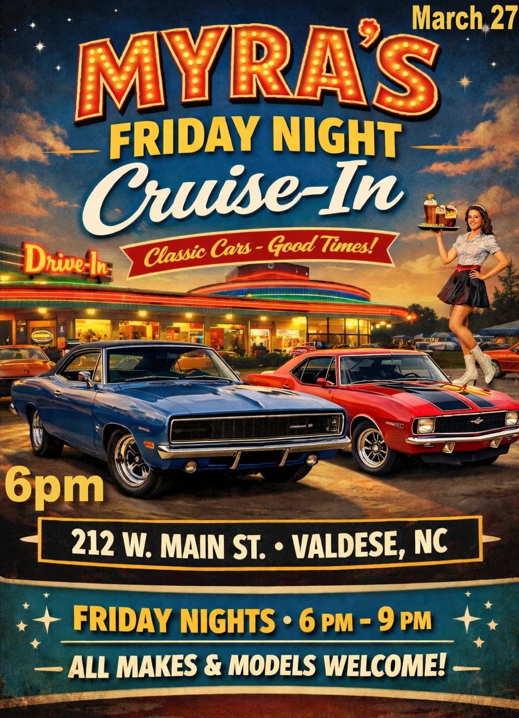 Myra’s Friday Night Cruise-In