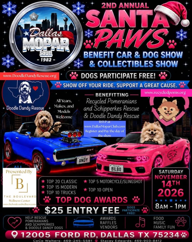 2nd Annual Santa Paws Benefit Car & Dog Show & Collectibles Show