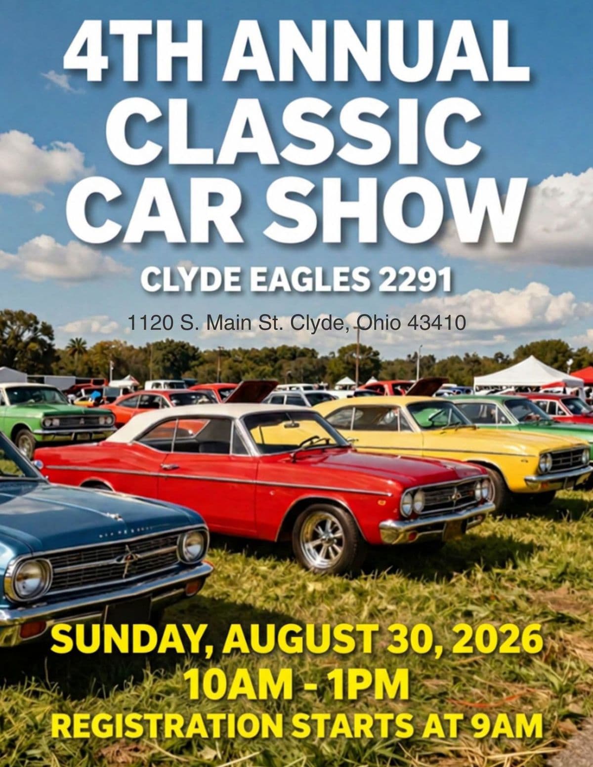 Clyde Eagles 4th Annual Classic Car Show