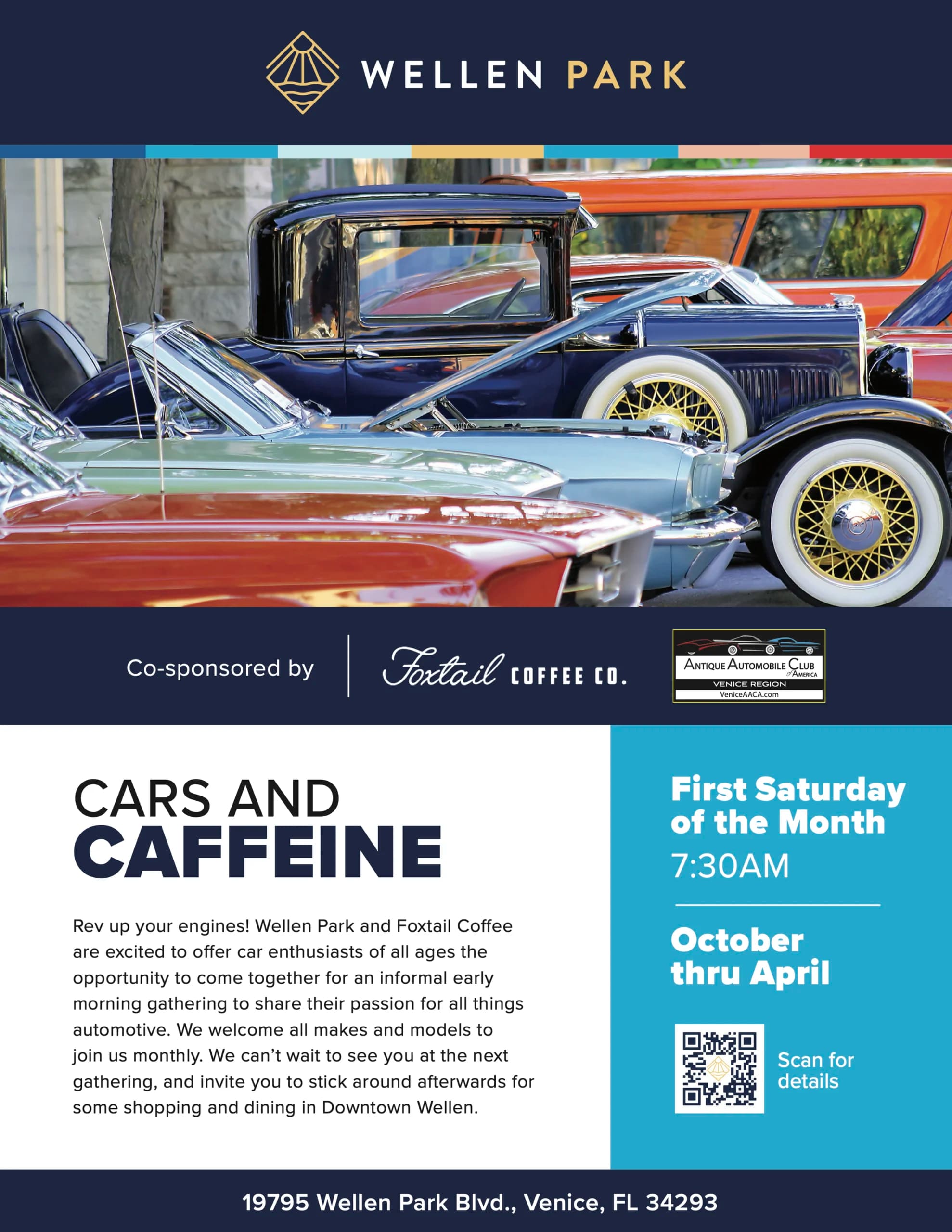 Venice AACA Car Club Cars And Caffeine @ Wellen Park