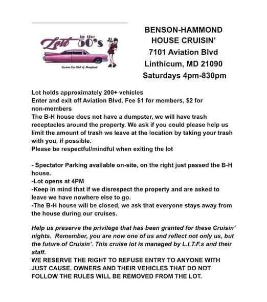 Benson-Hammond House Cruisin’