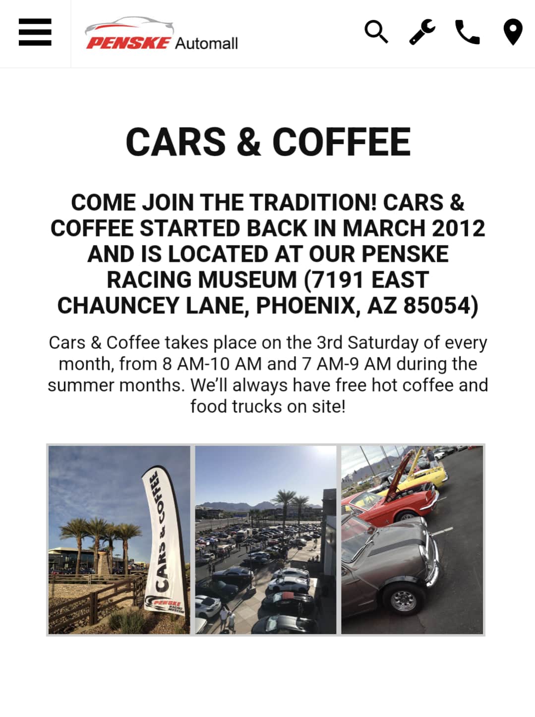 Penske Automall Cars & Coffee