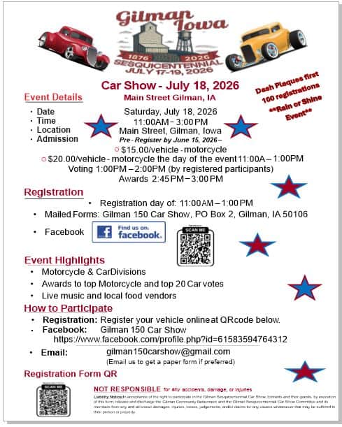 Car Show – July 18, 2026