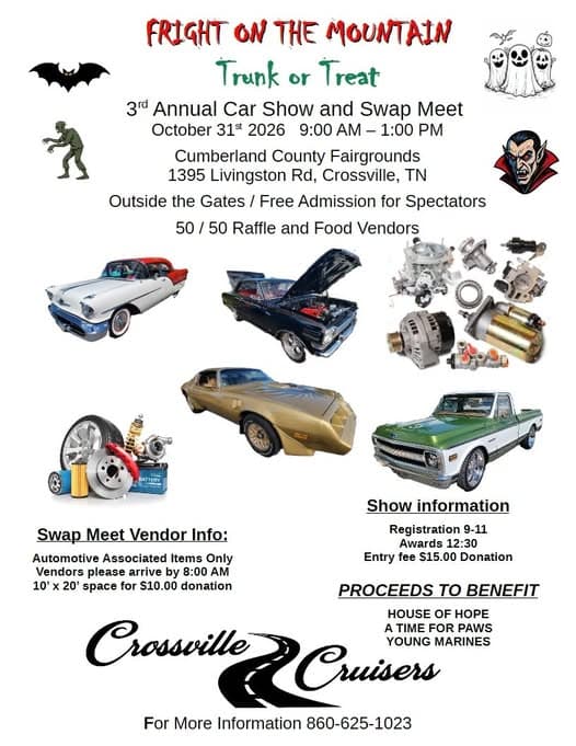 3rd Annual Car Show and Swap Meet