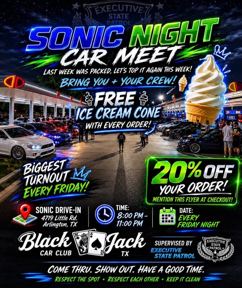 Sonic Night Car Meet