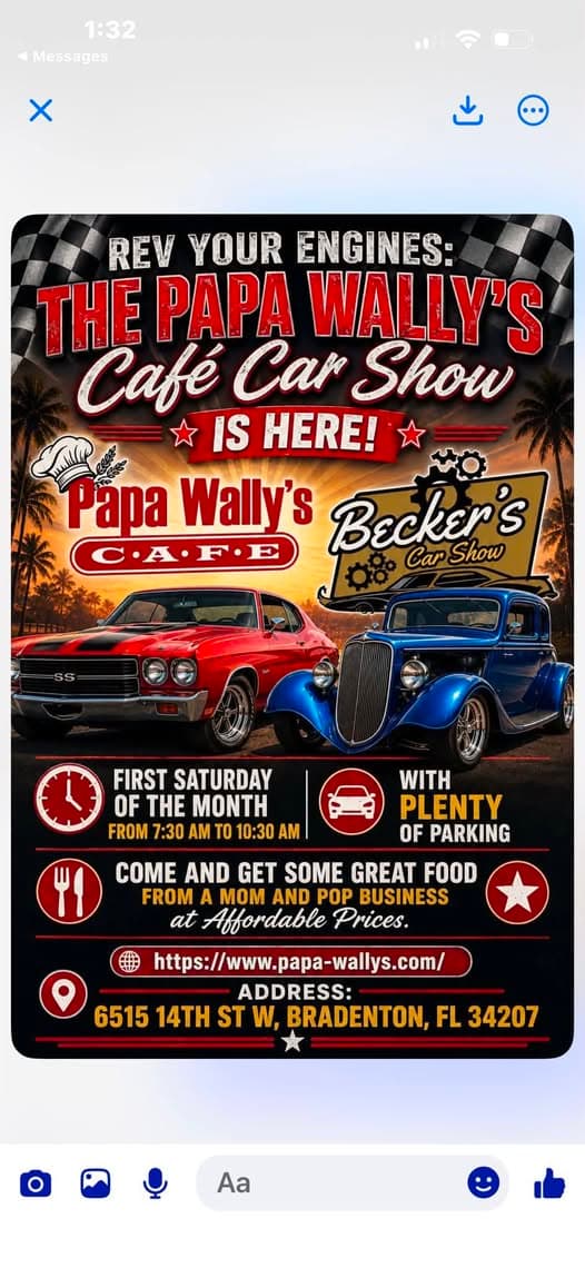 Papa Wally’s Cafe Car Show