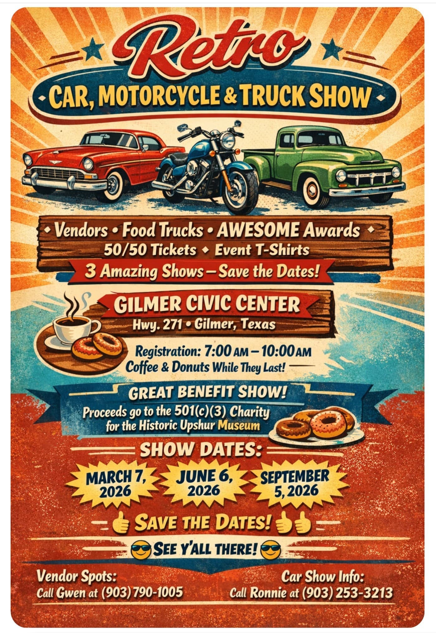 Retro Car, Truck and Motorcycle Show