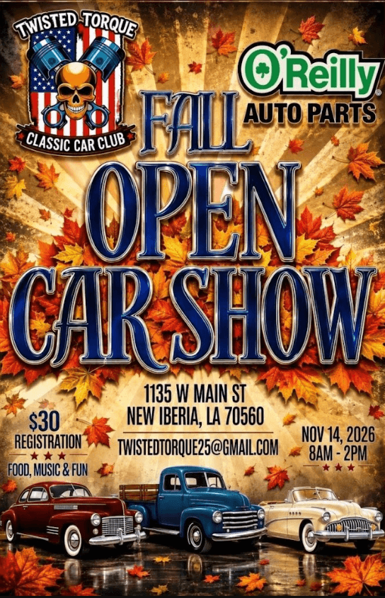 Twisted Torque Fall Open Car Show