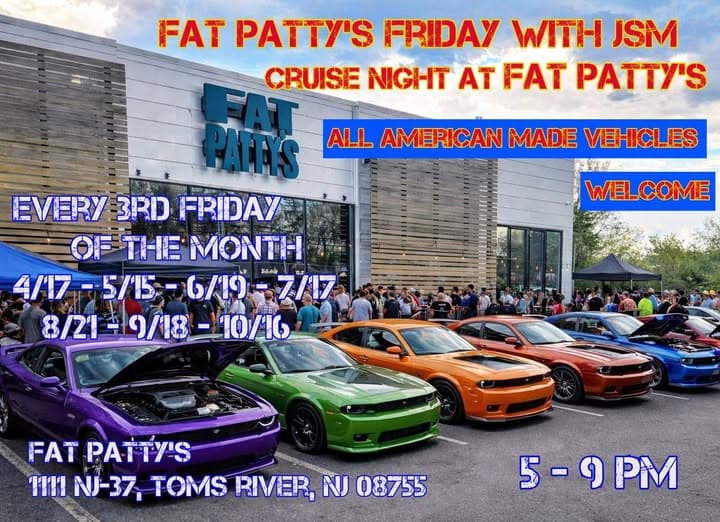 Fat Patty’s Friday With JSM Cruise Night At Fat Patty’s