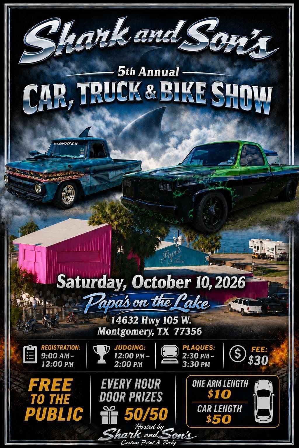 Shark and Son's 5th Annual Car, Truck & Bike Show