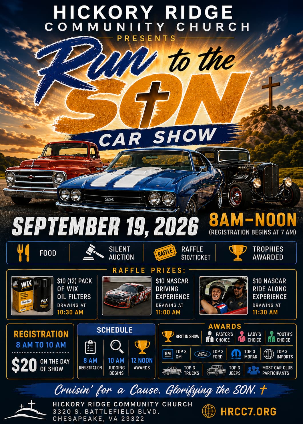 Run to the Son Car Show | Sept. 19th