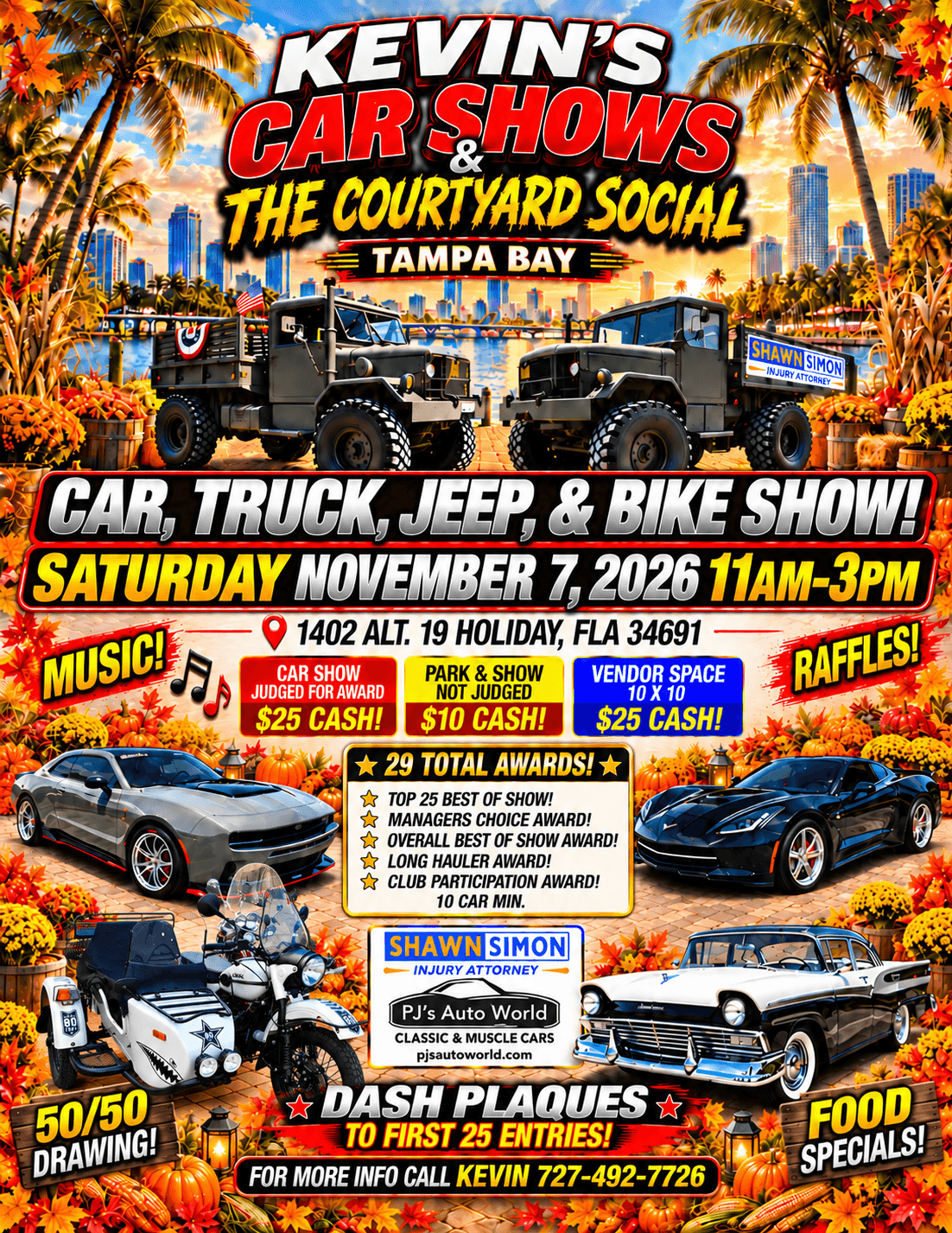 Kevin’s Car Shows & The Couryard Social Show