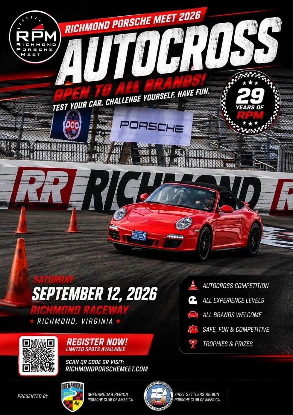 Richmond Porsche Meet 2026 Autocross | Sept. 12th