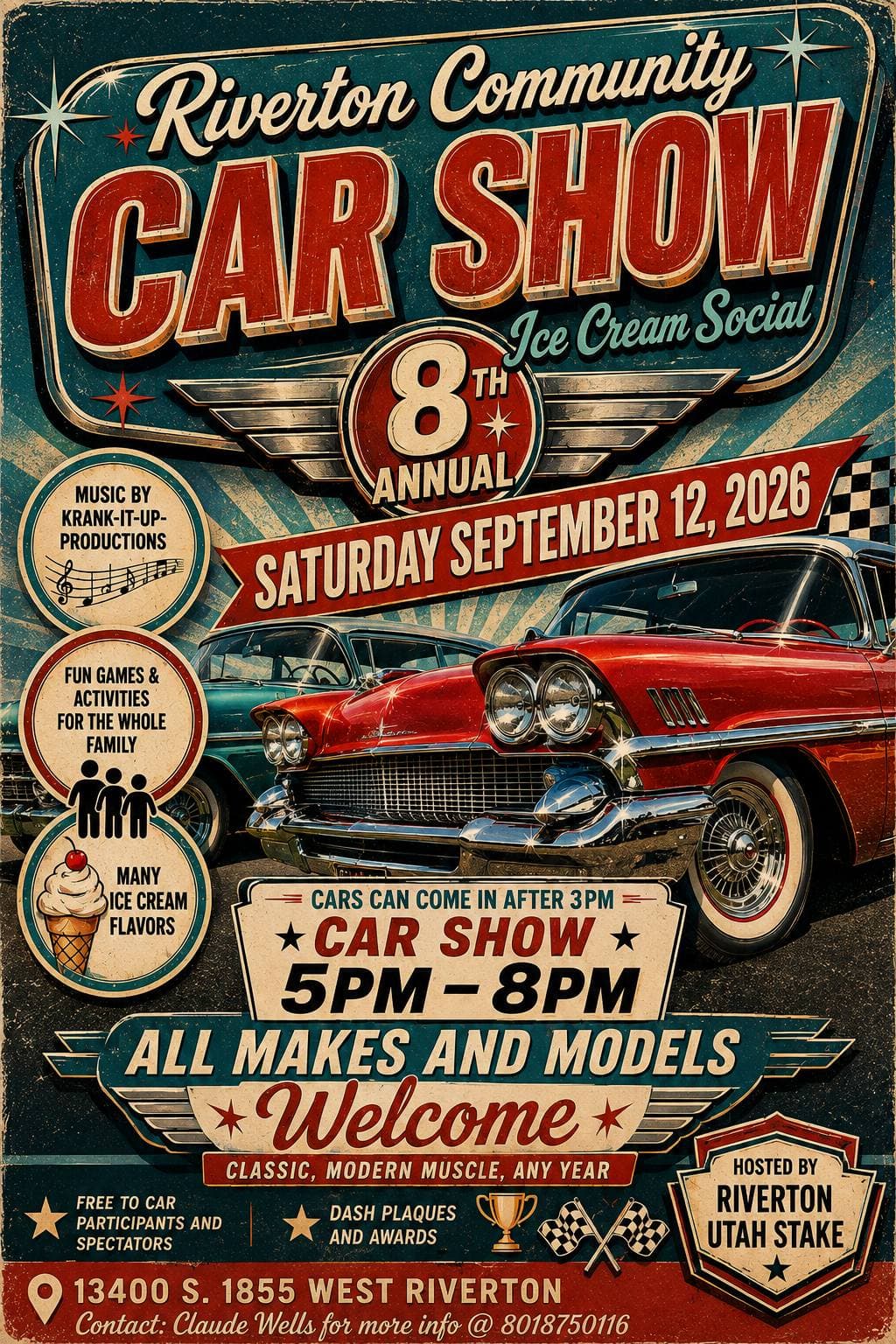 Riverton Utah Stake 8th Annual Car Show