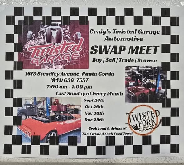 Craig’s Twisted Garage Swap Meet