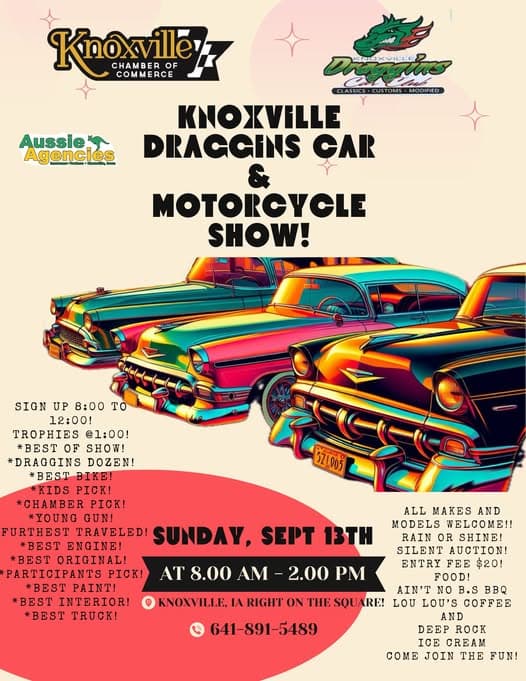 Knoxville Draggins Car & Motorcycle Show!