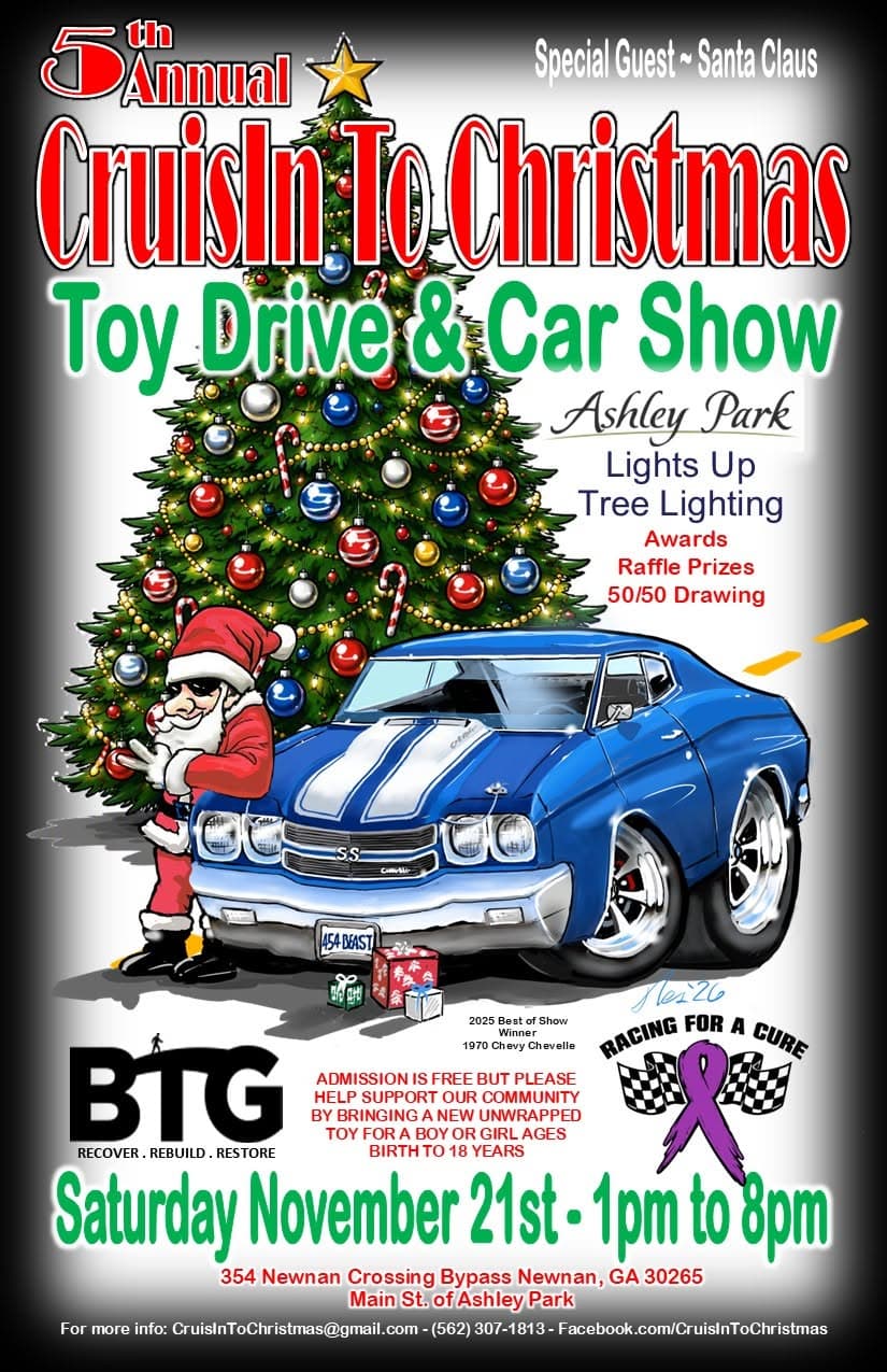 5th Annual Cruisin' To Christmas Toy Drive & Car Show