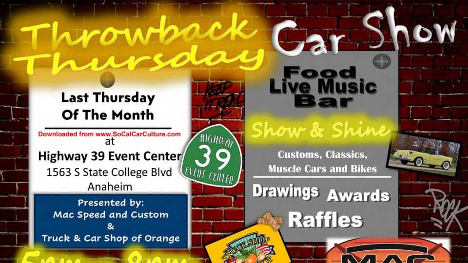 Throwback Thursday Car Show