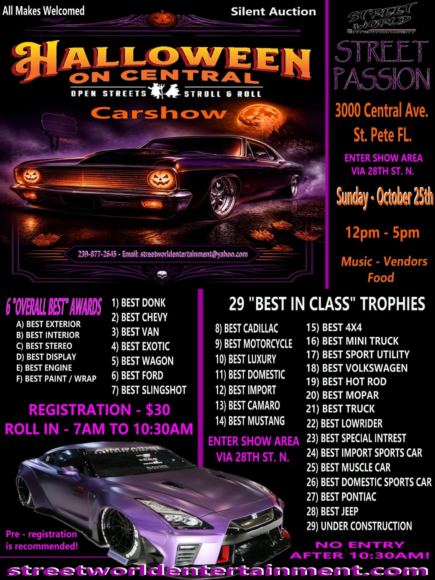 Halloween on Central Street Passion Car Show